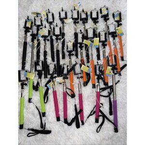 Selfie Stick Funsparks Lot Of 24 Sticks Wholesale Liquidation Assorted Colors!